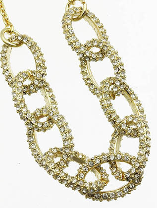 NECKLACE  CLN6351GDCLR - Scarvesnthangs
 - 3