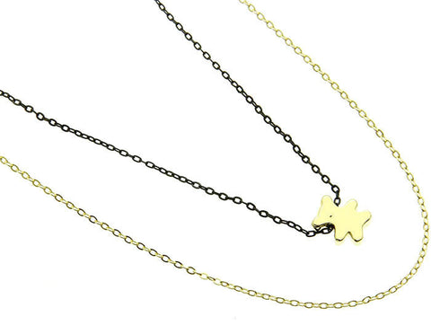 NECKLACE  CLN72557GDBLK - Scarvesnthangs
 - 2