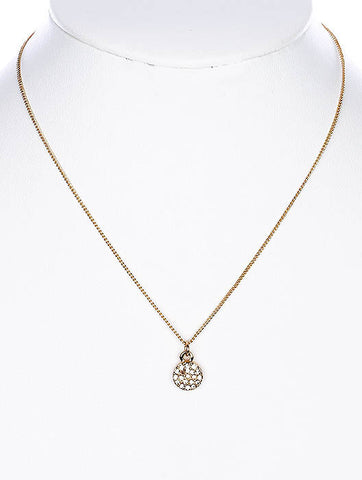 NECKLACE  CLN72575GDCLR - Scarvesnthangs
 - 2