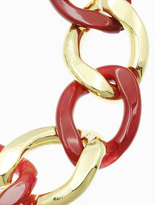 NECKLACE  CLN9011038GDRED - Scarvesnthangs
 - 3