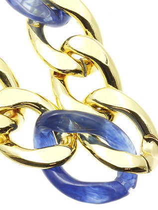 NECKLACE  CLN9011047GDBLU - Scarvesnthangs
 - 3