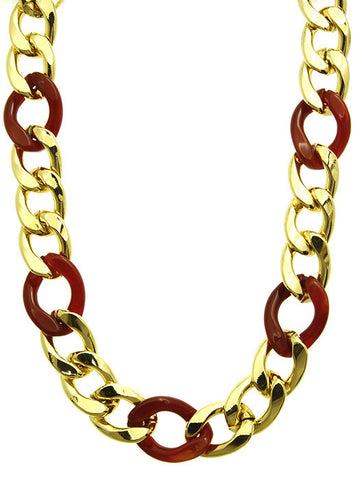 NECKLACE  CLN9011047GDRED - Scarvesnthangs
 - 2