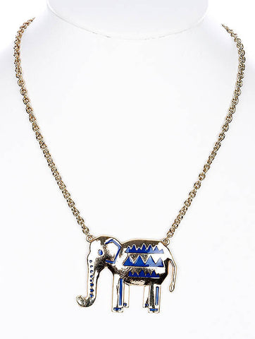 NECKLACE  CLN91201GDBLU - Scarvesnthangs
 - 2