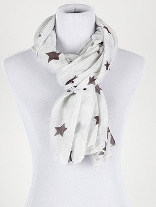 SCARF   STAR PRINT  COF1479MIN - Scarvesnthangs
 - 3