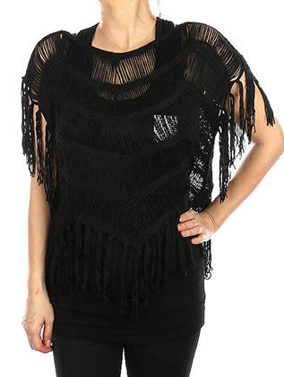 SCARF   CROCHET  COF99713BLK