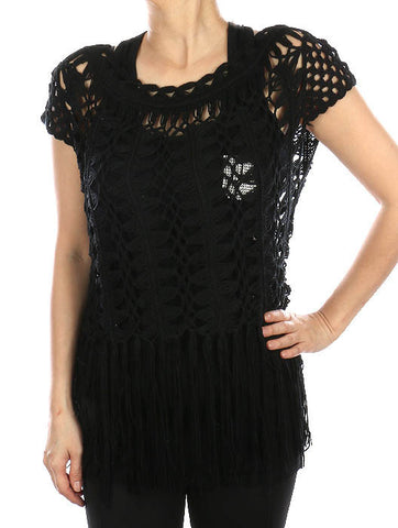 SCARF   CROCHET  COF99718BLK - Scarvesnthangs
 - 2