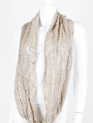 SCARF   CROCHETED  DAF0508BEG - Scarvesnthangs
 - 3
