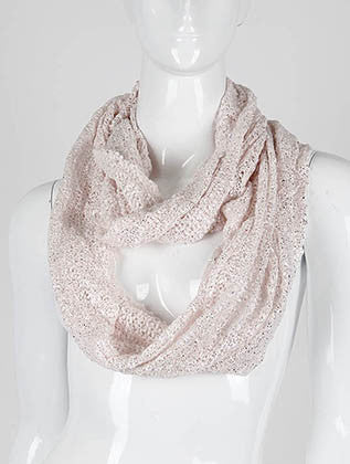 SCARF   CROCHETED  DAF0508PNK - Scarvesnthangs
 - 1