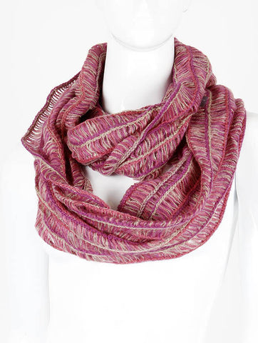 SCARF   CROCHETED  DAF1015PNK - Scarvesnthangs
 - 2
