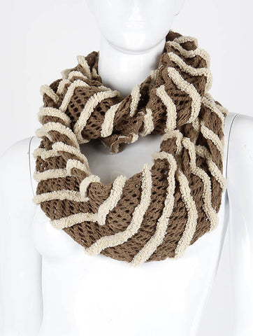 SCARF   CROCHETED  DAF11501LBRO - Scarvesnthangs
 - 2