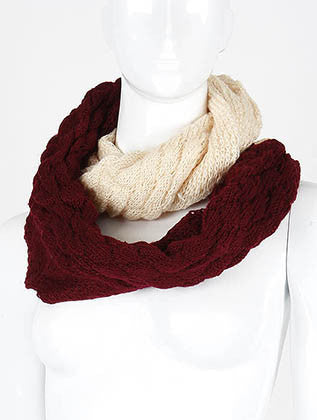 SCARF   DOUBLE LAYERED  DAF11571RED - Scarvesnthangs
 - 1