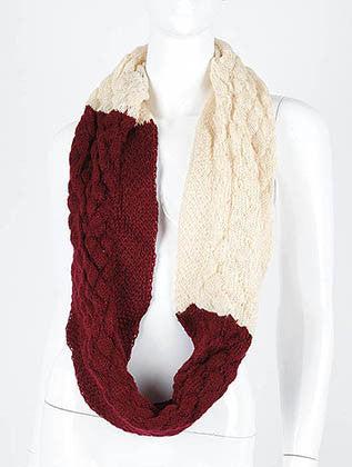 SCARF   DOUBLE LAYERED  DAF11571RED - Scarvesnthangs
 - 3