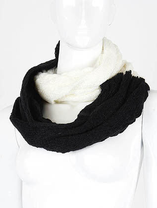 SCARF   DOUBLE LAYERED  DAF11571WHT - Scarvesnthangs
 - 1
