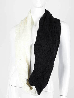 SCARF   DOUBLE LAYERED  DAF11571WHT - Scarvesnthangs
 - 3