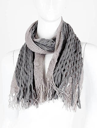 SCARF   TWO IN ONE  DAF2071GRY