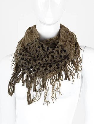 SCARF   TWO IN ONE  DAF2071OLV - Scarvesnthangs
 - 3