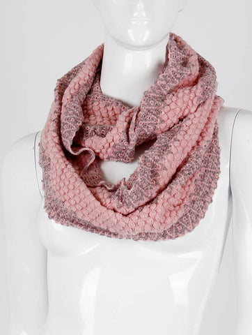SCARF   CROCHETED  DAF3143PNK - Scarvesnthangs
 - 2