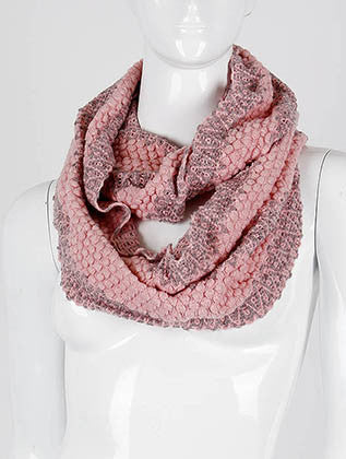 SCARF   CROCHETED  DAF3143PNK