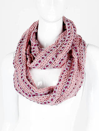 SCARF   KNITTED  DAF3194PNK - Scarvesnthangs
 - 1