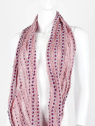 SCARF   KNITTED  DAF3194PNK - Scarvesnthangs
 - 3