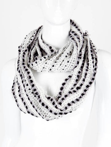 SCARF   KNITTED  DAF3194WHT - Scarvesnthangs
 - 2