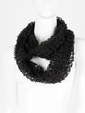 SCARF   CROCHETED  DAF4002BLK - Scarvesnthangs
 - 2