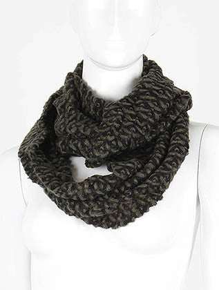 SCARF   CROCHETED  DAF4661GRY