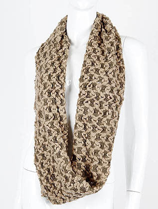 SCARF   KNITTED  DAF4664BRO - Scarvesnthangs
 - 3