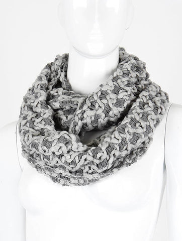 SCARF   KNITTED  DAF4664GRY - Scarvesnthangs
 - 2