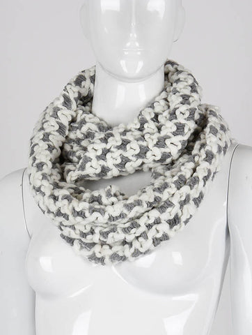SCARF   KNITTED  DAF4664WHT - Scarvesnthangs
 - 2