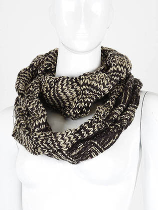 SCARF   KNITTED  DAF4906BLK - Scarvesnthangs
 - 1