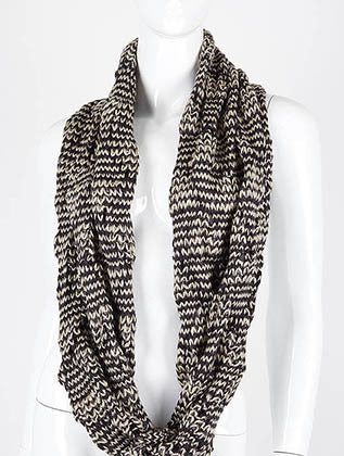 SCARF   KNITTED  DAF4906BLK - Scarvesnthangs
 - 3