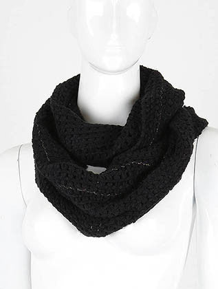 SCARF   KNITTED  DAF4909BLK