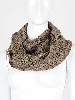 SCARF   KNITTED  DAF4909BRO - Scarvesnthangs
 - 1