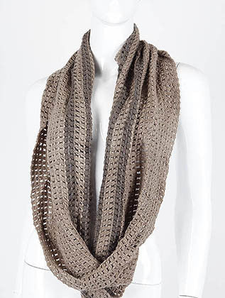 SCARF   KNITTED  DAF4909BRO - Scarvesnthangs
 - 3