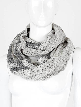 SCARF   KNITTED  DAF4909GRY
