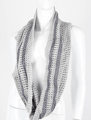 SCARF   KNITTED  DAF4909GRY - Scarvesnthangs
 - 3