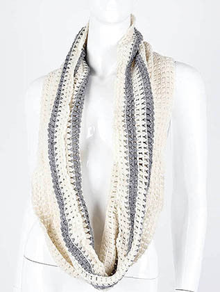 SCARF   KNITTED  DAF4909WHT - Scarvesnthangs
 - 3