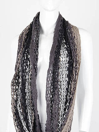 SCARF   HAND-DYED  DAF6455BLK - Scarvesnthangs
 - 3