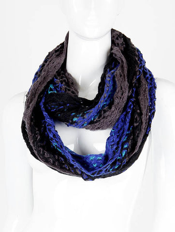 SCARF   HAND-DYED  DAF6455BLU - Scarvesnthangs
 - 2