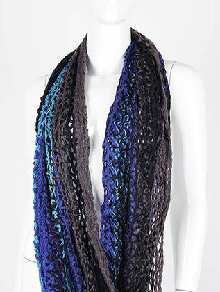 SCARF   HAND-DYED  DAF6455BLU - Scarvesnthangs
 - 3