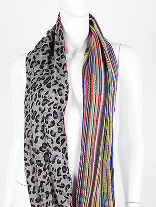 SCARF   REVERSIBLE  DAF6487BLK - Scarvesnthangs
 - 3