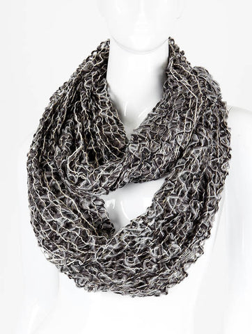 SCARF   KNITTED  DAF7852BLK - Scarvesnthangs
 - 2