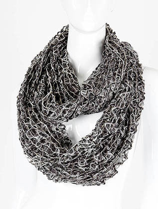 SCARF   KNITTED  DAF7852BLK