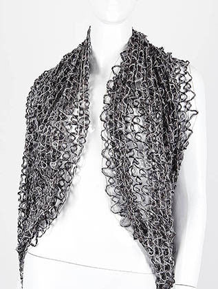 SCARF   KNITTED  DAF7852BLK - Scarvesnthangs
 - 3