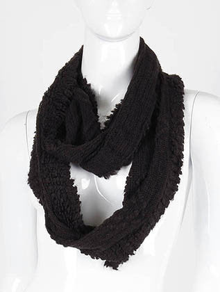 SCARF   KNITTED  DAF9904BLK - Scarvesnthangs
 - 1