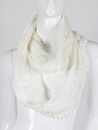 SCARF   KNITTED  DAF9904WHT