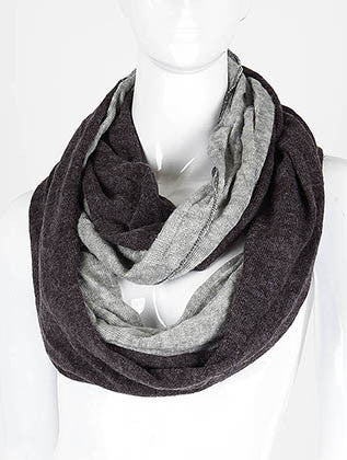 SCARF   TWO COLOR  DAF99312GRY