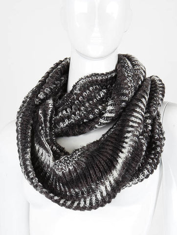 SCARF   KNITTED  DAF99317BLK - Scarvesnthangs
 - 2