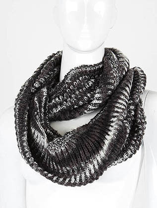 SCARF   KNITTED  DAF99317BLK